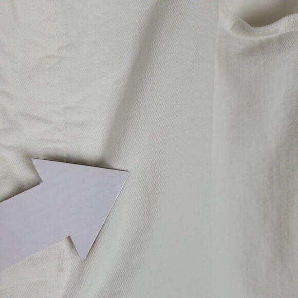 Madewell Size 33T The Tall Perfect Vintage Wide-Leg Crop Jean High Rise White - Picture 8 of 12